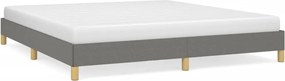 vidaXL Cadru de pat fără saltea, gri închis, 180x200 cm, textil