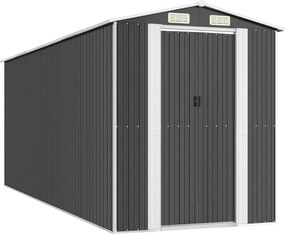vidaXL Șopron de grădină, antracit, 192x523x223 cm, oțel galvanizat