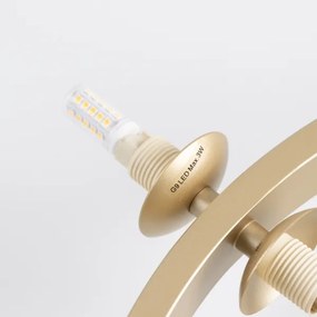 Lustră LED pe cablu Brilagi MILLA 15xG9/3W/230V auriu/alb