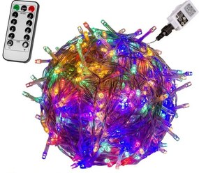 Iluminat LED de Crăciun-20m, 200 LED-uri colorate+controler