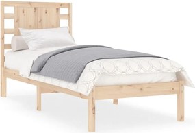 vidaXL Cadru de pat fără saltea, 90x200 cm, lemn masiv pin