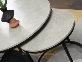 Măsuță de cafea Klara (beton + negru). 1111624