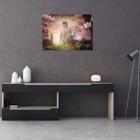 Tablou pe sticlă - Țărămul viselor (70x50 cm)