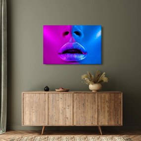 Tablou - Imaginea buzelor colorate (90x60 cm)