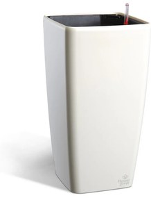 Ghiveci cu auto-irigare Flower Lover QuadratoGrande, alb, 22 x 41 cm, 22 cm