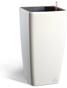 Ghiveci cu auto-irigare Flower Lover QuadratoGrande, alb, 22 x 41 cm, 22 cm