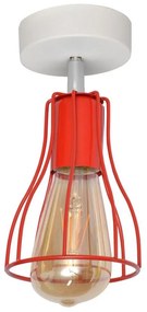 Lustră aplicată TUBE II 1xE27/15W/230V roșie