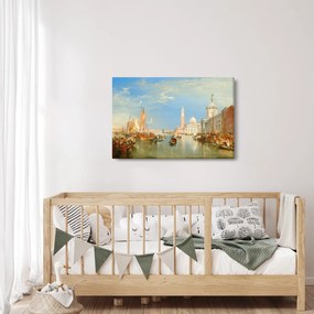Tablou - Joseph Mallord William Turner, Venice the Dogana and San Giorgio Maggiore, reproducere (90x60 cm)