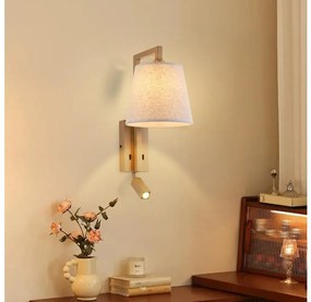 Lampă LED de perete Brilagi RAYA 1xE14/40W/230V + LED/3W in/bej