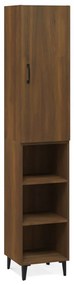 3115307 vidaXL Dulap înalt, stejar maro, 34,5x34x180 cm, lemn prelucrat