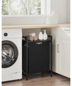 Coș pentru rufe REX maro/negru