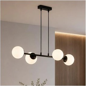 Brilagi - Lustru suspendat pe cablu MILO 4xE27/60W/230V negru
