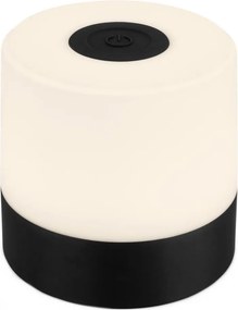 Briloner - Lampă de masă pentru exterior LED, tactilă, reîncărcabilă, cu reglare a intensității LED/2W/5V 2700K IP44 neagră