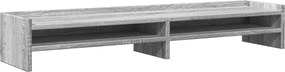 vidaXL Suport monitor, sonoma gri, 100x24x16 cm, lemn prelucrat