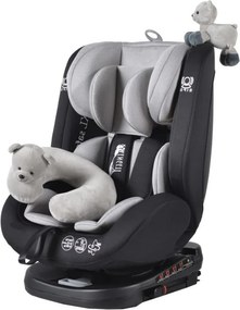Scaun Auto cu Isofix NOVOKIDS™ Serengenti Deluxe, Rotire 360°, 0-36 kg, Tetiera reglabila pe inaltime, Omologare R-129 i-Size, Centura 5 puncte,