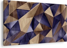 Tablou - 3D triunghiuri de lemn (90x60 cm)