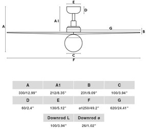 Ventilator de tavan FARO 34277-11L KLIM M 1xE27/15W/230V lemn/negru + telecomandă