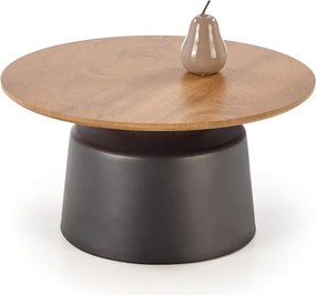 Set măsuțe de cafea Malomi - stejar natural / negru