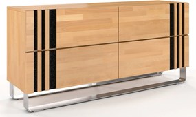 Comodă lemn masiv Ruud Fag, 160 × 46 × 77 cm