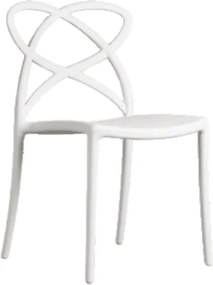 SET 4 SCAUNE INFINITY- POLIPROPILENA- HORECA - ALB