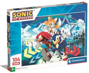 Sonic Ariciul Star Puzzle Clementoni de 104 piese