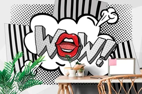 Tapet autoadeziv pop art gri elegante - WOW!
