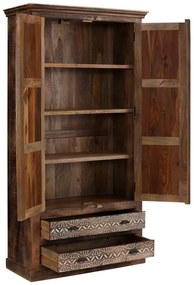 Șifonier maro din lemn de mango 190x45 cm Maneesh – Støraa