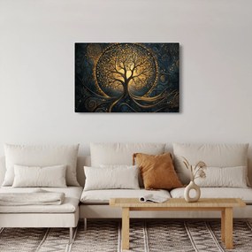 Tablou – Arbore cu aură aurie (90x60 cm)