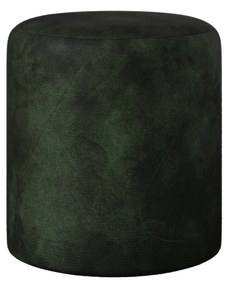 Taburet Tapitat Mali, Verde Inchis, Stofa, L 41 x l 41 x H 45 cm