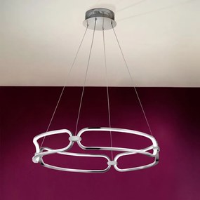Lustra LED suspendata design ultra-modern 60cm Colette. crom SV-786831
