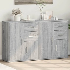 vidaXL Dulapuri, 2 buc., gri sonoma, 60x31x70 cm, lemn prelucrat