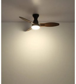 Lustra LED cu ventilator si telecomanda GALE negru 03671B GL