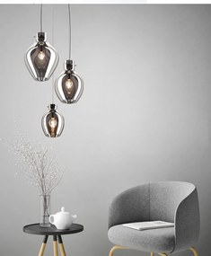 Lustra, Pendul ultra modern, diametru 18cm BRESSO