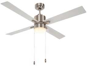 HOMCOM Ventilator de tavan cu lumina, 130cm Ventilator de tavan | Aosom Romania