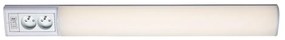Corp de iluminat LED cu prize pentru corpuri de bucătărie Rabalux 78041 BATH 2E LED/15W/230V 4000K 70 cm alb