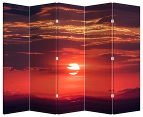 Paravan - Soarele colorat (210x170 cm)