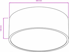 Brilagi - Plafonieră pentru baie POOL, 2x E27/15W/230V, Ø 30 cm, IP54, bej