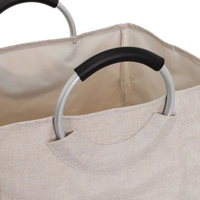 Coșuri de rufe gri-bej 2 buc. din material textil – Casa Selección