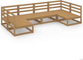 vidaXL Set mobilier de grădină, 6 piese, lemn masiv de pin