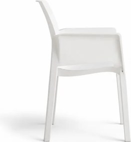 Scaun de masa pentru gradina EVELYN, alb