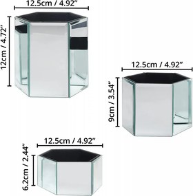 SPFOG1 - Set 3xSuport pensule farduri oglinda