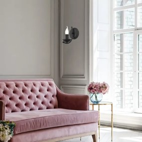 Lampă de perete LUCY 1xE14/60W/230V negru