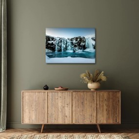 Tablou cu cascade înghețate (70x50 cm)