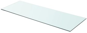 vidaXL Raft din sticlă transparentă, 80 x 30 cm