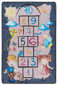 Covor Chilai Home 770CNF9156, 133x190 cm, Fibre poliamide antibacteriene, Gri