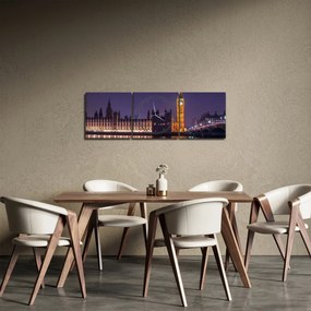 Tablou Londra (cu ceas) (90x30 cm)