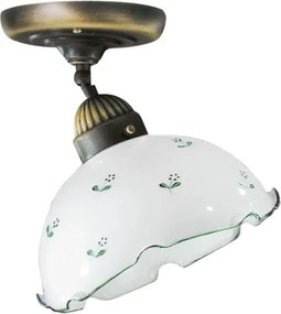 Sticlă de schimb universală NONNA E27, Ø 20 cm, alb/verde