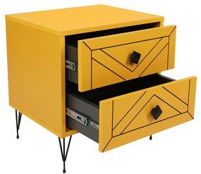 Măsuță de noptieră Luna Yellow