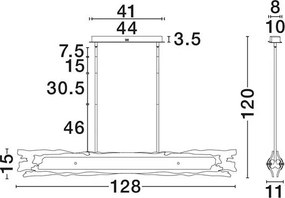 Lustra LED suspendata design decorativ VELAR