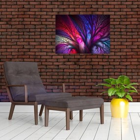 Tabloul abstract cu copacul (70x50 cm)